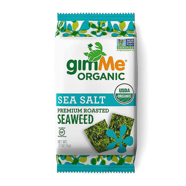 Gimme Organic Sea Salt Roasted Seaweed Snacks 10g